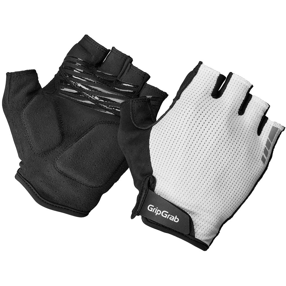 GripGrab EXPLR Guantes de Ciclismo de Dedo Corto para Verano, Guantes Acolchados para Bicicleta de Carretera, MTB, Gravel Bike