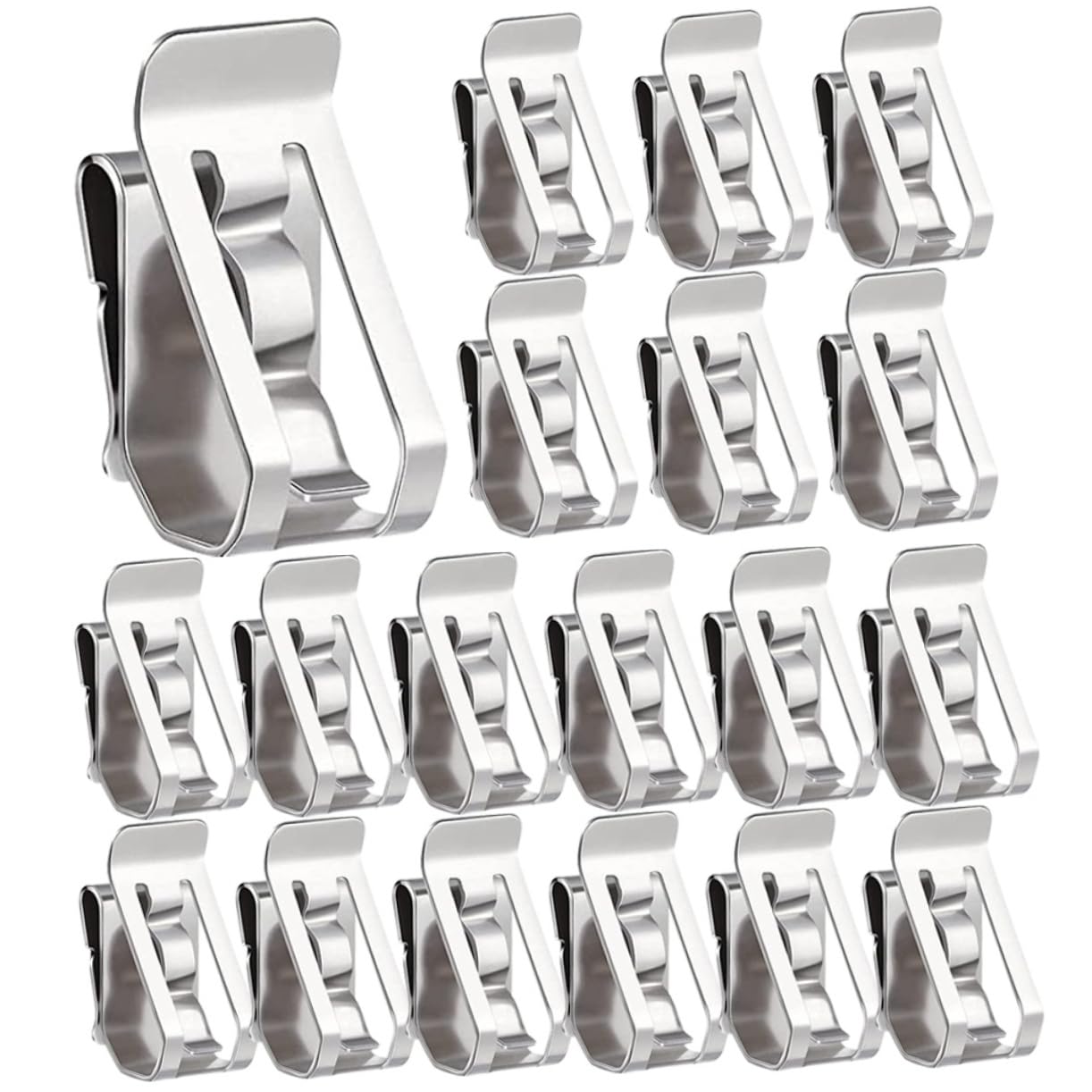 BESPORTBLE 50pcs Stainless Steel Solar Panel Cable Clips Wire Clamps Cable Holders for Solar Photovoltaic Systems