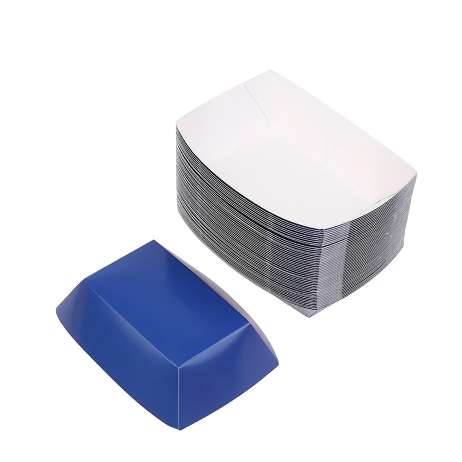 100Pcs Disposable Paper Boats Kraft Food Serving Trays for Party Snacks