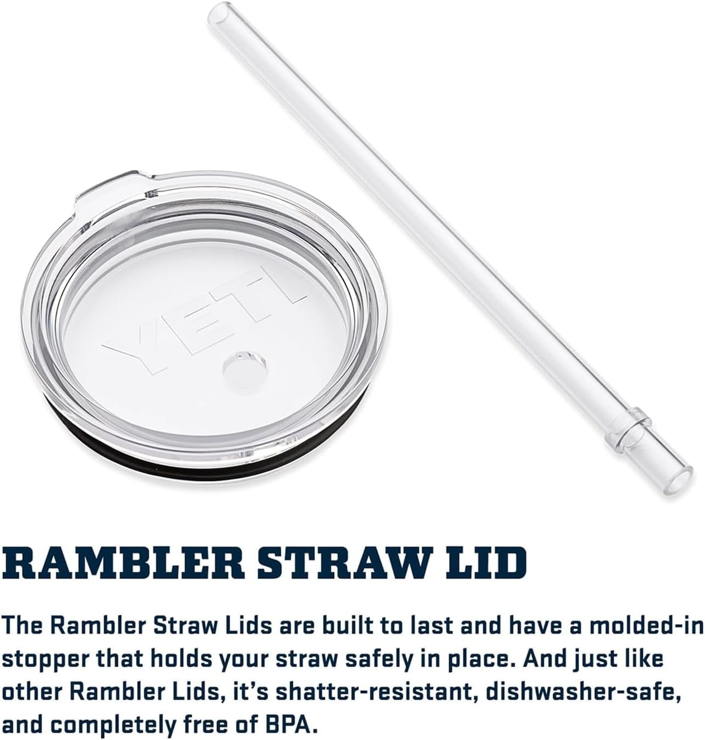 YETI Rambler 35 oz Tumbler with Handle and Straw Lid, Travel Mug Water Tumbler, Vacuum Insulated Cup with Handle, Stainless Steel, Black Stone