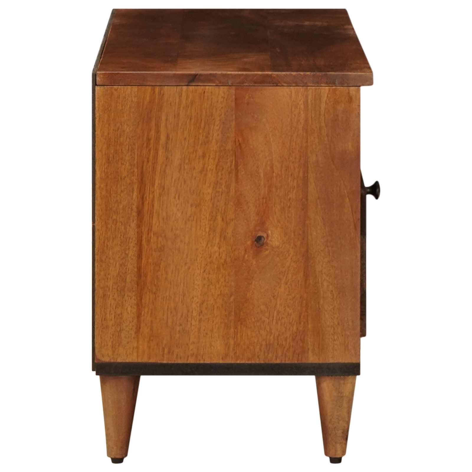 Mueble TV de madera de mango con cajones 100 x 33 x 46 cm
