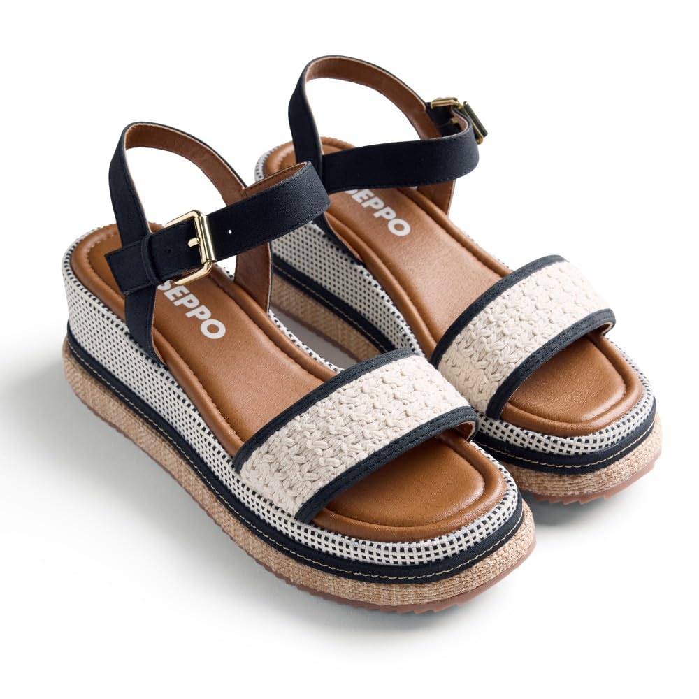 GIOSEPPO ISOKO, Women's T-Strap, Black, 37 EU