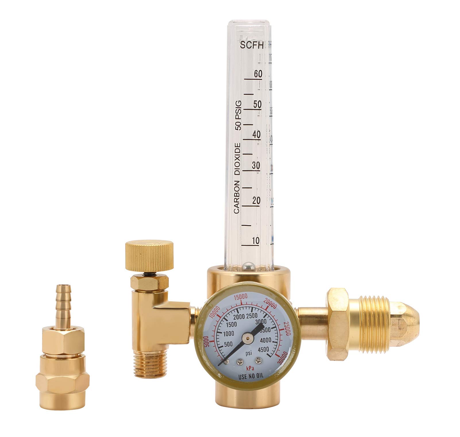 Buy ATPEAM CO2 Argon Regulator TIG Welder MIG Welding CO2 Flowmeter 10