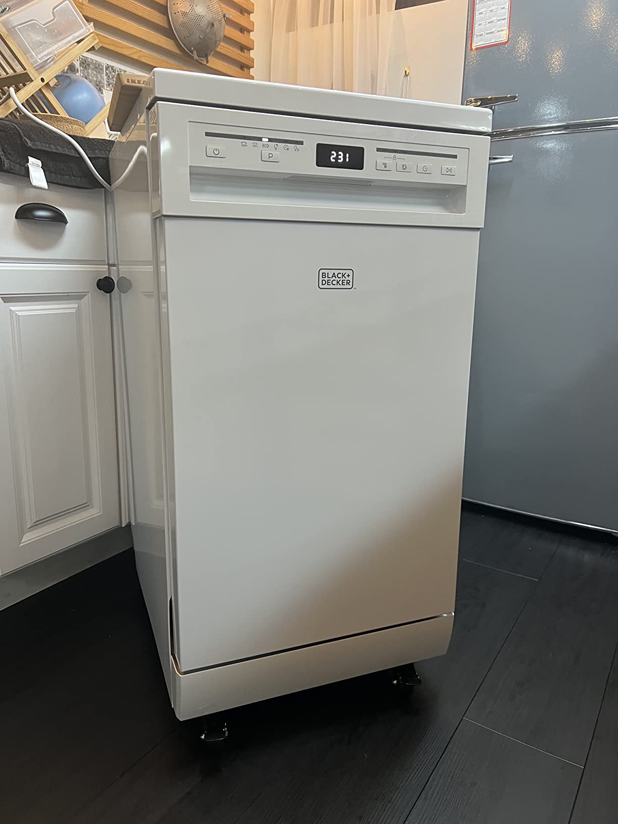 50/mo Finance BLACK+DECKER Portable Dishwasher, 18 inches Wide, 8