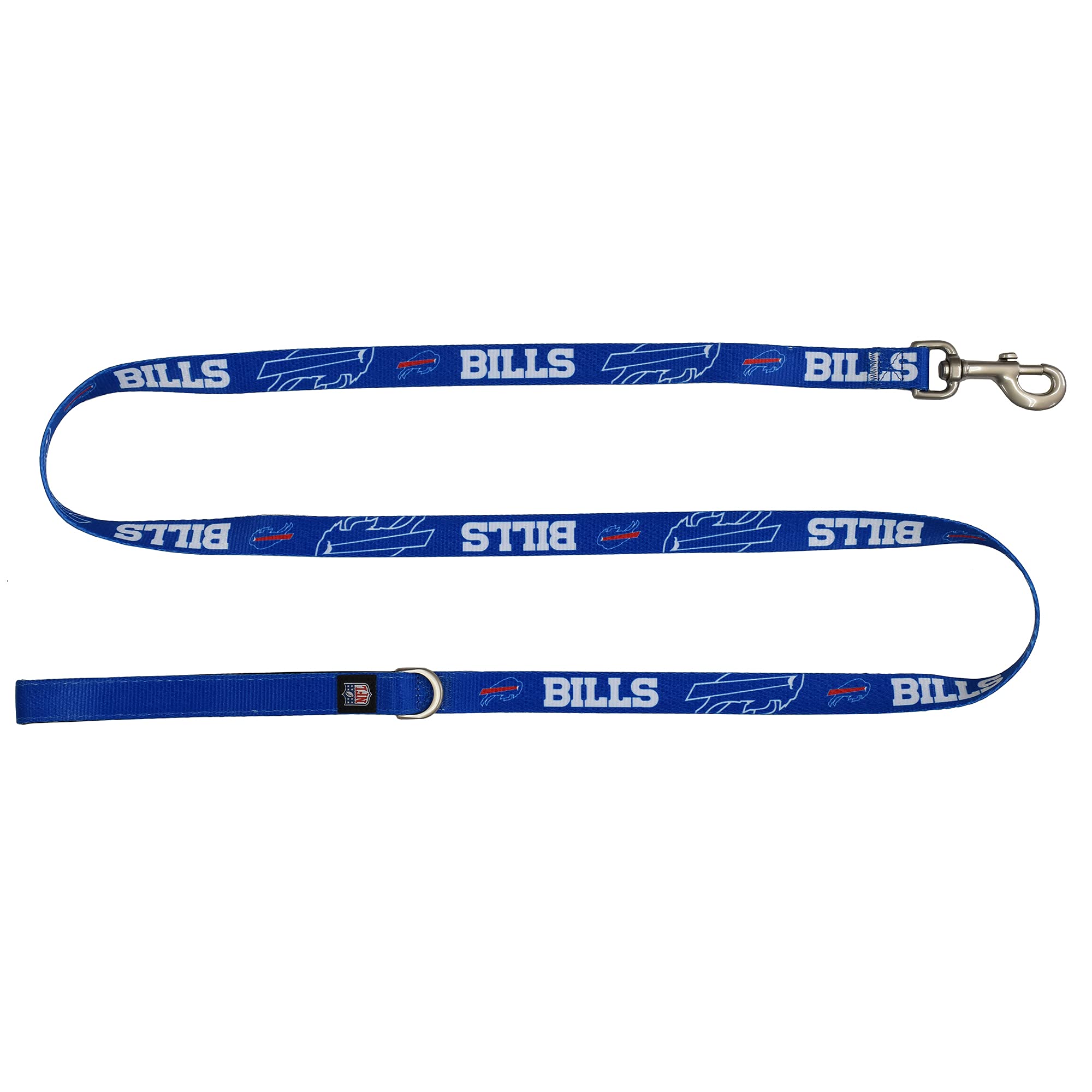 Laisse Buffalo Bills NFL Littlearth pour chien cordon officiel de 1,9 x 152,4 cm
