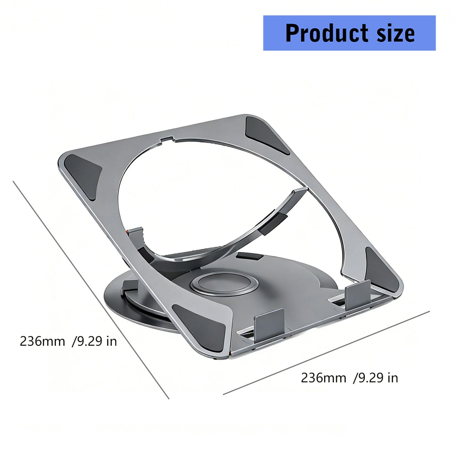 Supporto per laptop in alluminio per computer da 13 14 15 16 17 pollici con design pieghevoli e robusto supporto per laptop in alluminio