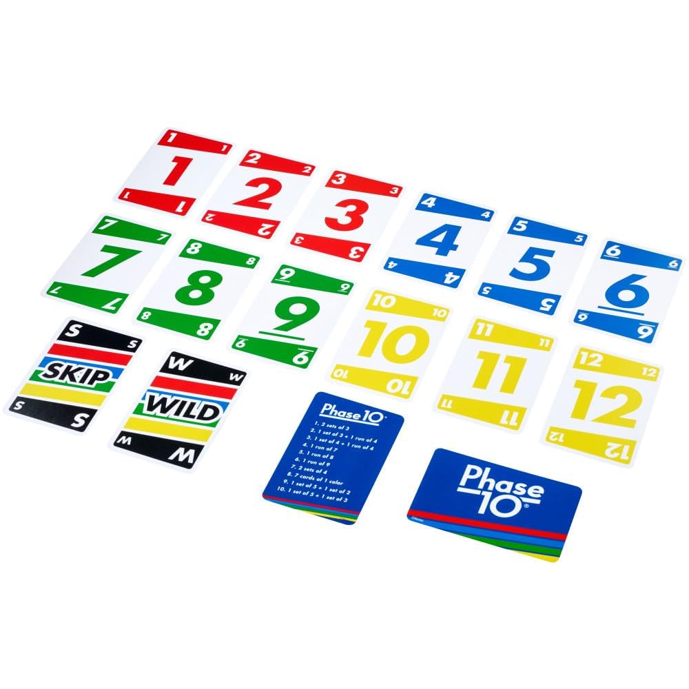 Mattel Uno No Mercy, Flip and Phase 10 Card Game, Combo Pack of 3