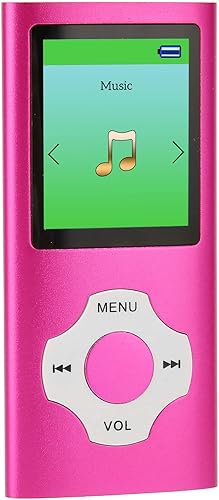 Miniatura 2 de Music Player, 1.8 Inch LCD Screen Portable MP3 Player for Students, Support Recording FM Radio Photo Viewing (Roseate)