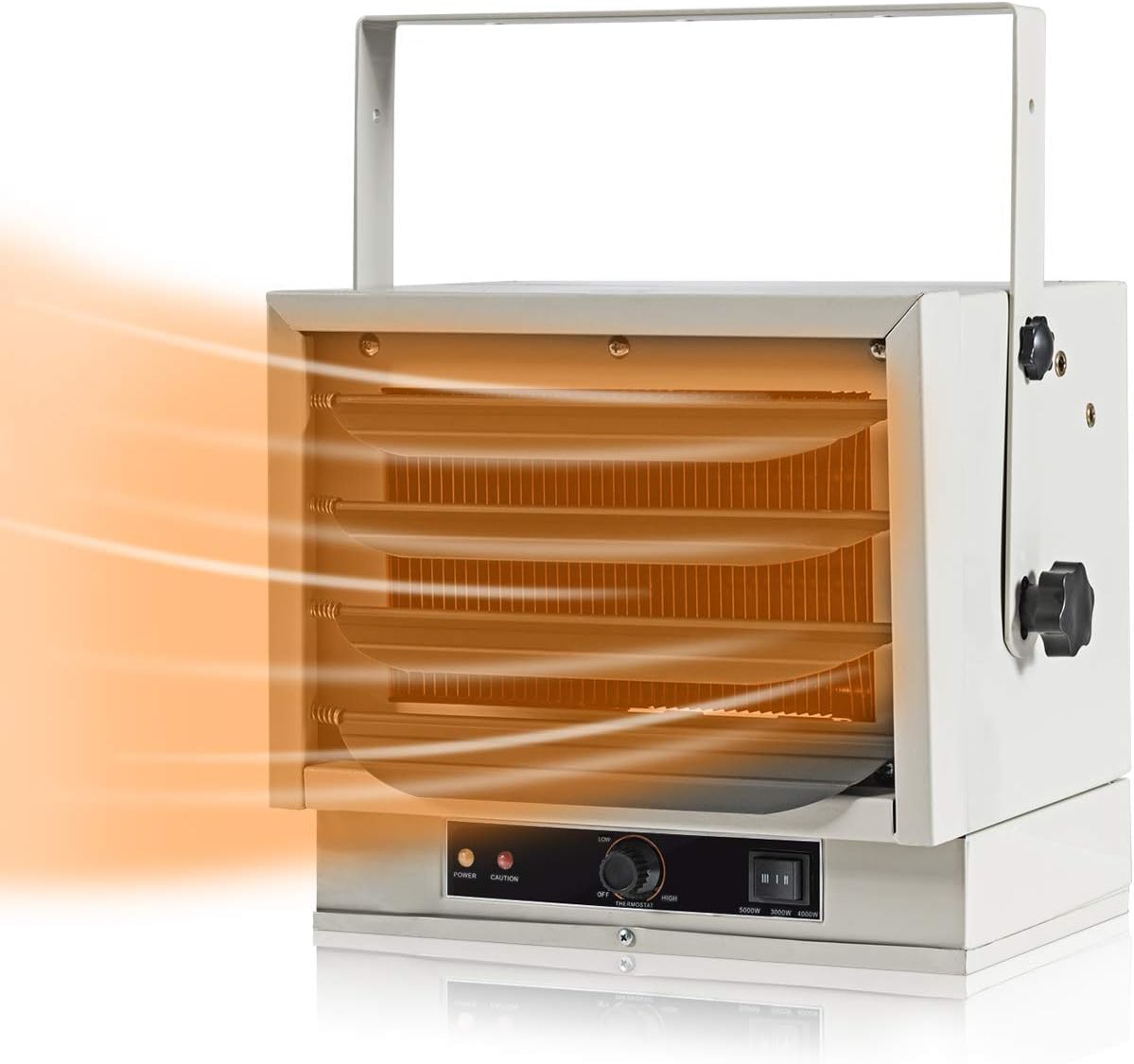 COSTWAY Garage Heater, 5000W Electric Commercial Heater with 3 Heating Setting