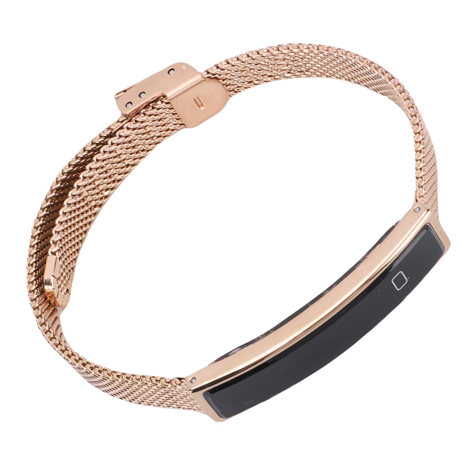 banapoy Bracelet Intelligent, Traqueurs de Fitness, Cadeaux pour Noël, Femmes et Hommes, Téléphone Bluetooth, Obturateur à Distance, étanche pour la Course à Pied, Le Cyclisme (Gold)