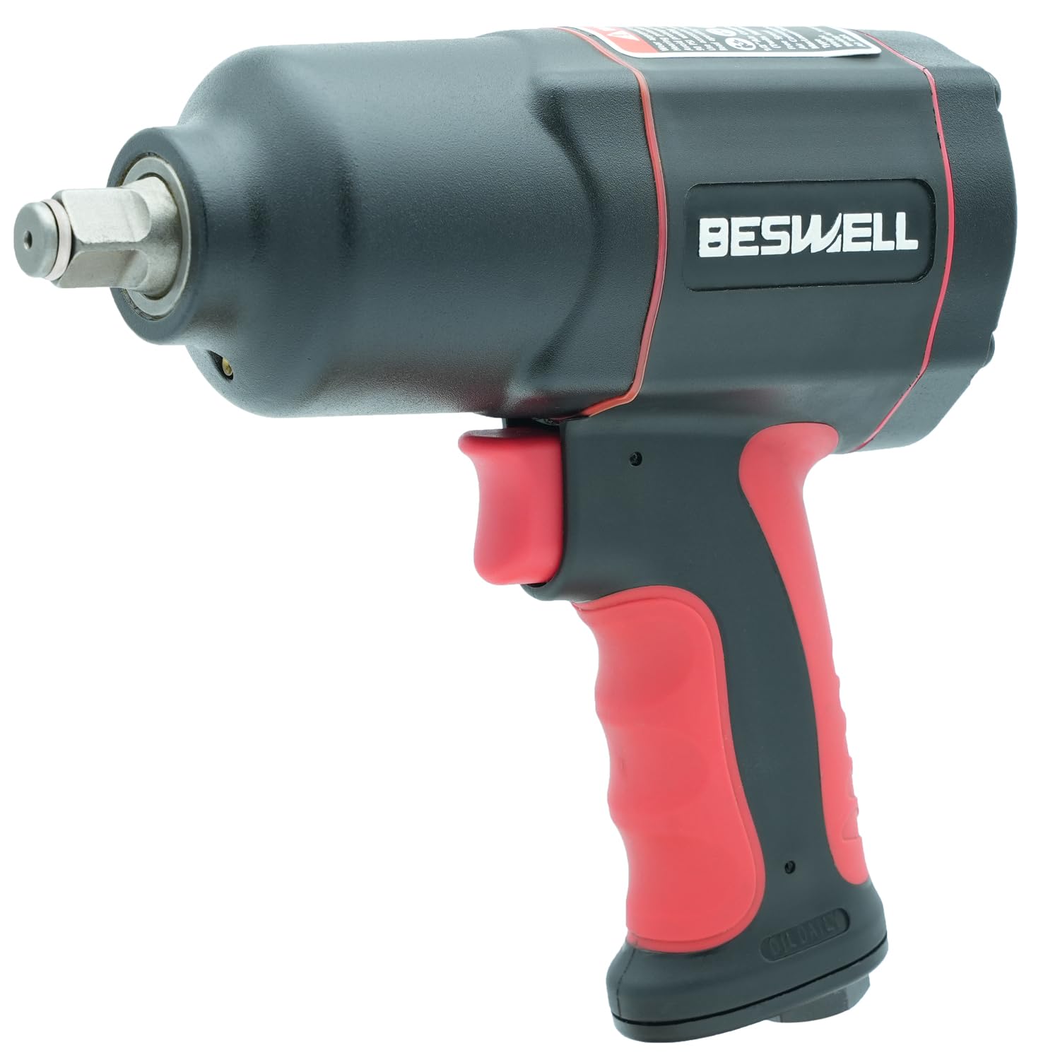 1/2-Inch Air Impact Wrench, Pneumatic Tool with 1180 Ft-Lbs Nut