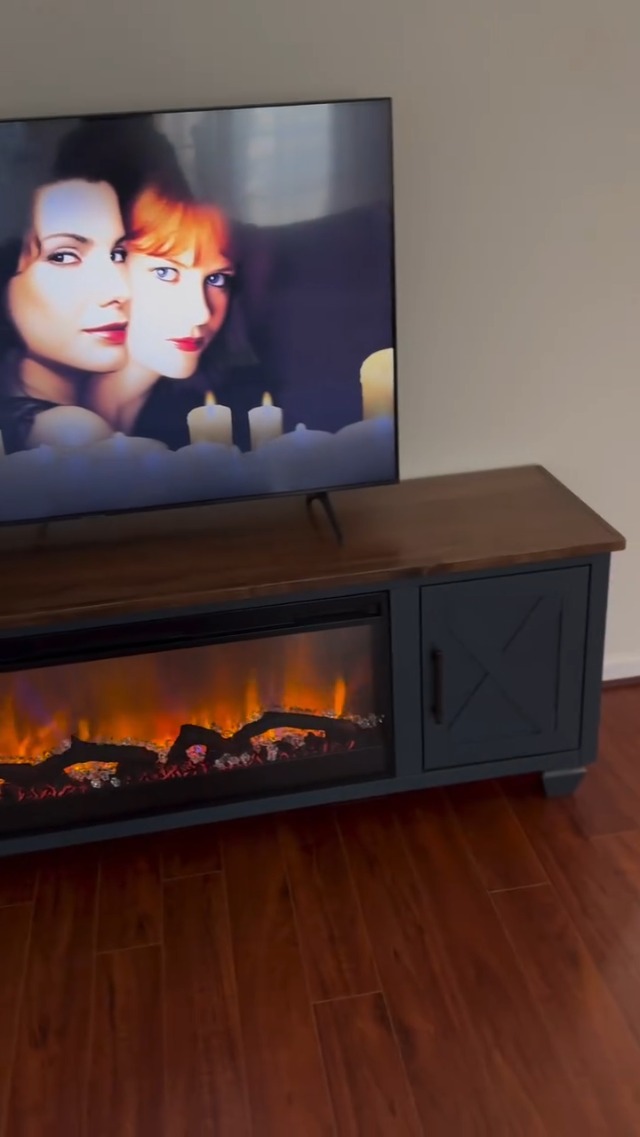 Amazon.com: Realcozy Liberty Farmhouse 79 inch Electric Fireplace
