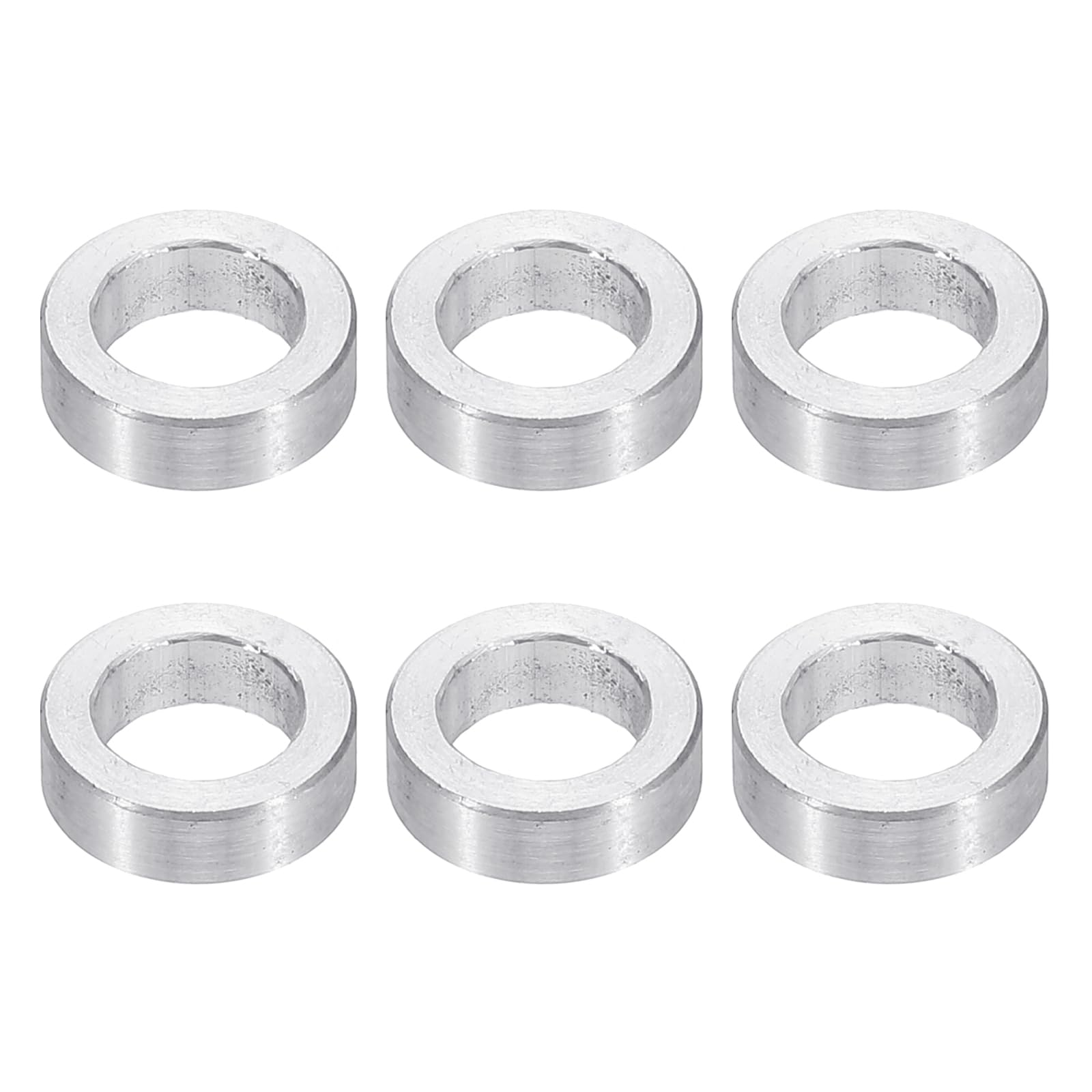 PATIKIL M10 Aluminum Spacers, 6pcs 3/8" x 5/8" Round Metal Spacers for 3/8 or M10 Screw Bolts