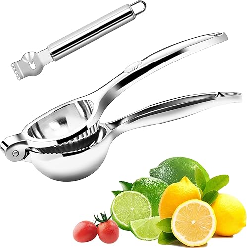 Exprimidor de limón de alta calidad, exprimidor de ayuda de mano grande y resistente para limón, prensa manual de cítricos, herramienta de barra