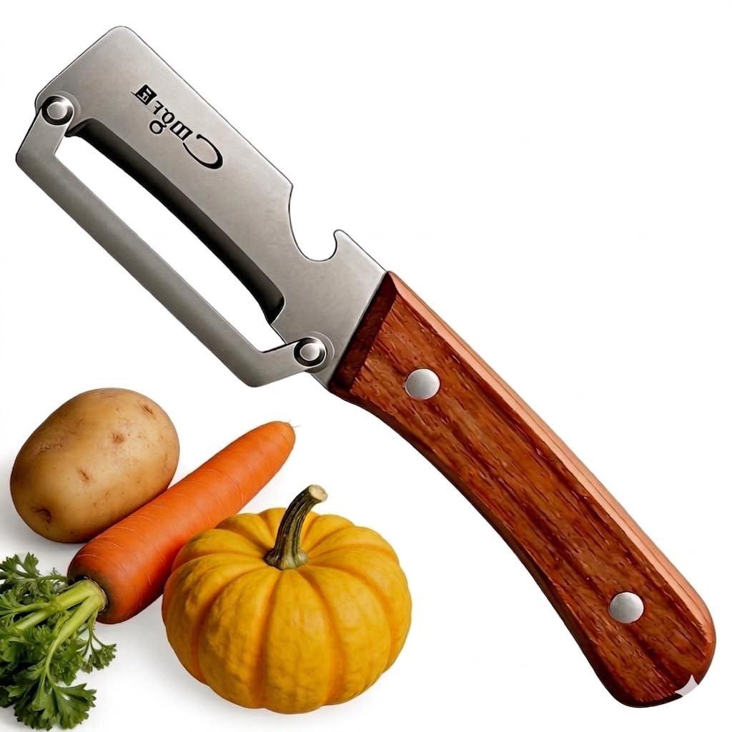 Photo 1 of (Left-Hand Only),Vegetable Peeler,Nemesis of Bumpy Rough Root,Potato Peeler,Kitchen Sharp Stainless Steel Blade Veggie Gadgets for Fruit Apple Carrot Pumpkin Pineapple SugarCane Squash Papaya