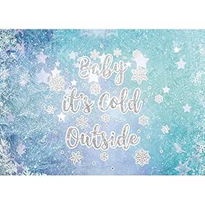 Baby It's Cold Outside Backdrop 7x5ft Snowy Forest Baby - View #8