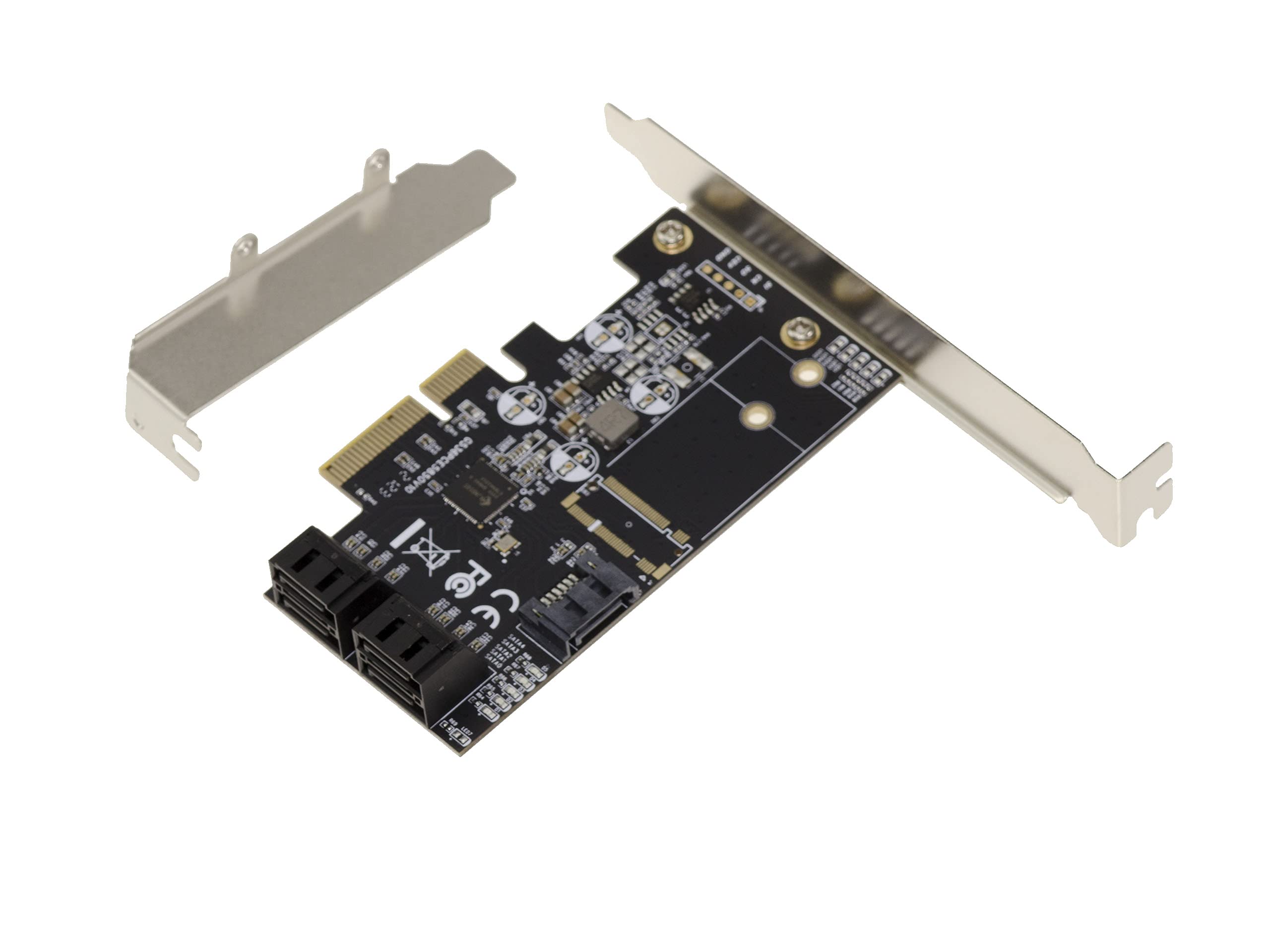 KALEA-INFORMATIQUE Scheda controller PCIe 3.0 4X con 5 porte SATA 6G. Chipset JMB585