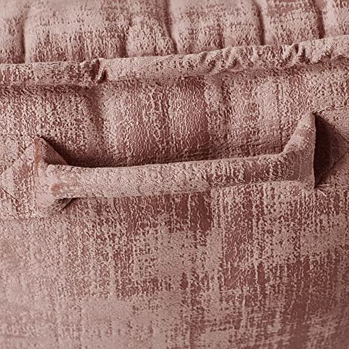 Bytide BTDAVTBDRTFDR Art Velvet Assembly Needed Diy Backrest Reading Bed Rest Pillow With Arms And Pockets For Sitting In Bed Couch Sofa, Removable Cover And Filling Seprated, 20 Inch X 18 Inch X17", Faded Rose thumb #5