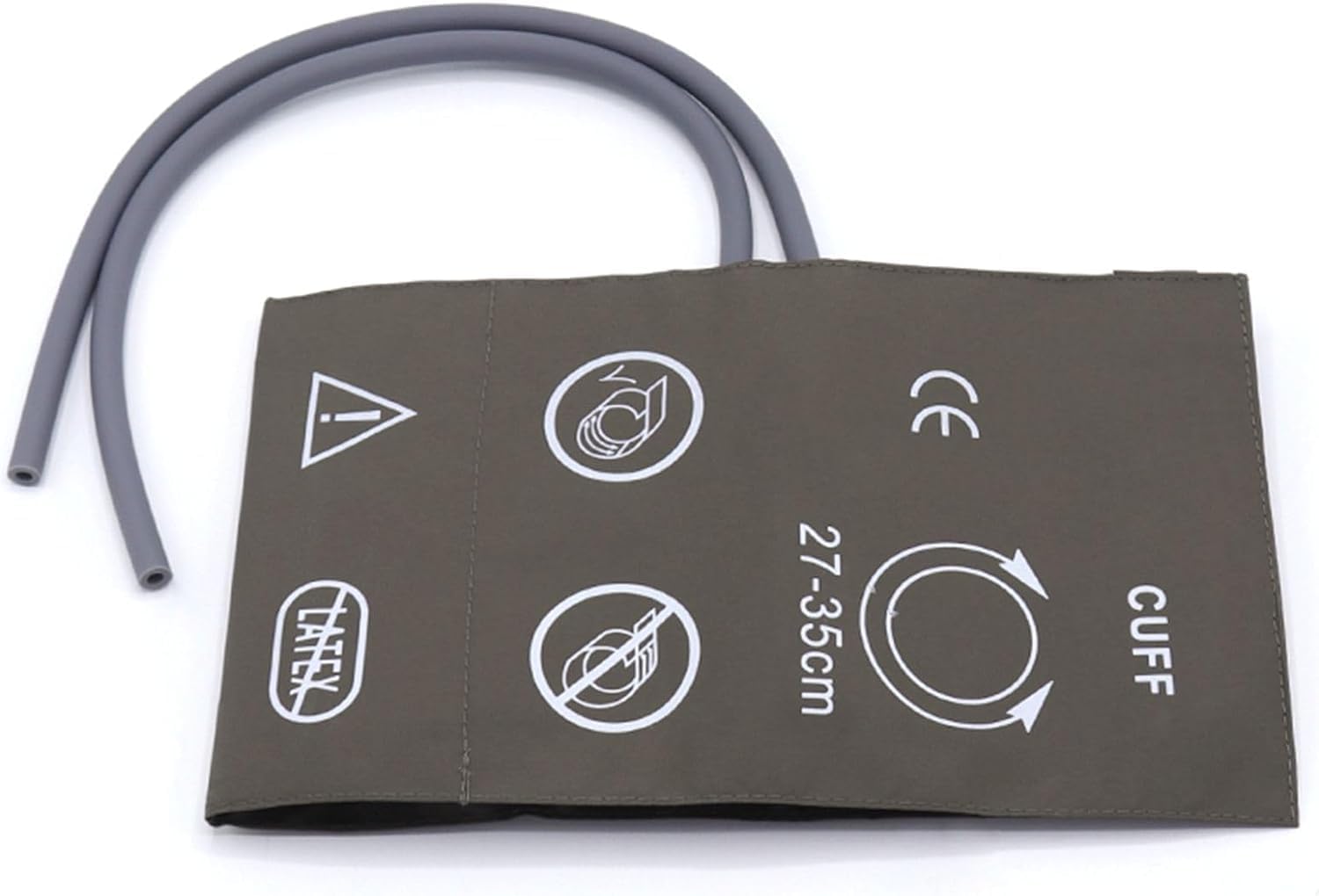 NIBP Blood Pressure PU Cuff with Bladder for Adult 27-35 cm, 35cm Double Tube Reusable Replacement Universal Blood Pressure Cuff, No BP Connector