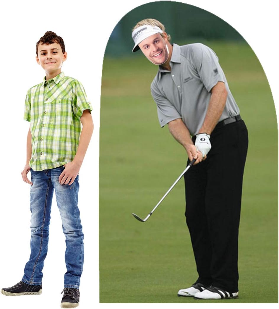 Cardboard People Golfer Stand-in Life Size Cardboard Cutout Standup