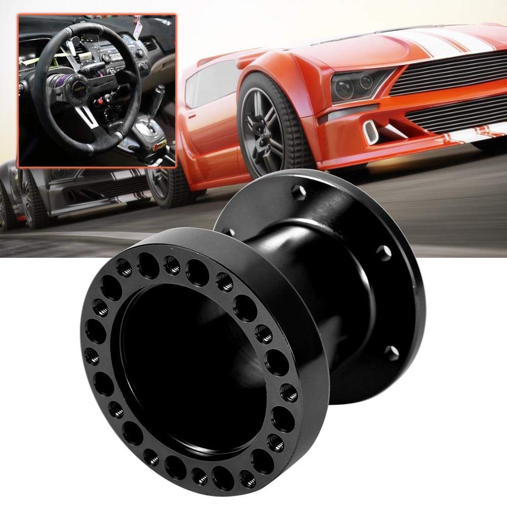 Universal 3 Inch Steering Wheel Hub Spacer - Aluminum Adapter Kit, Black Or Gold - View #14