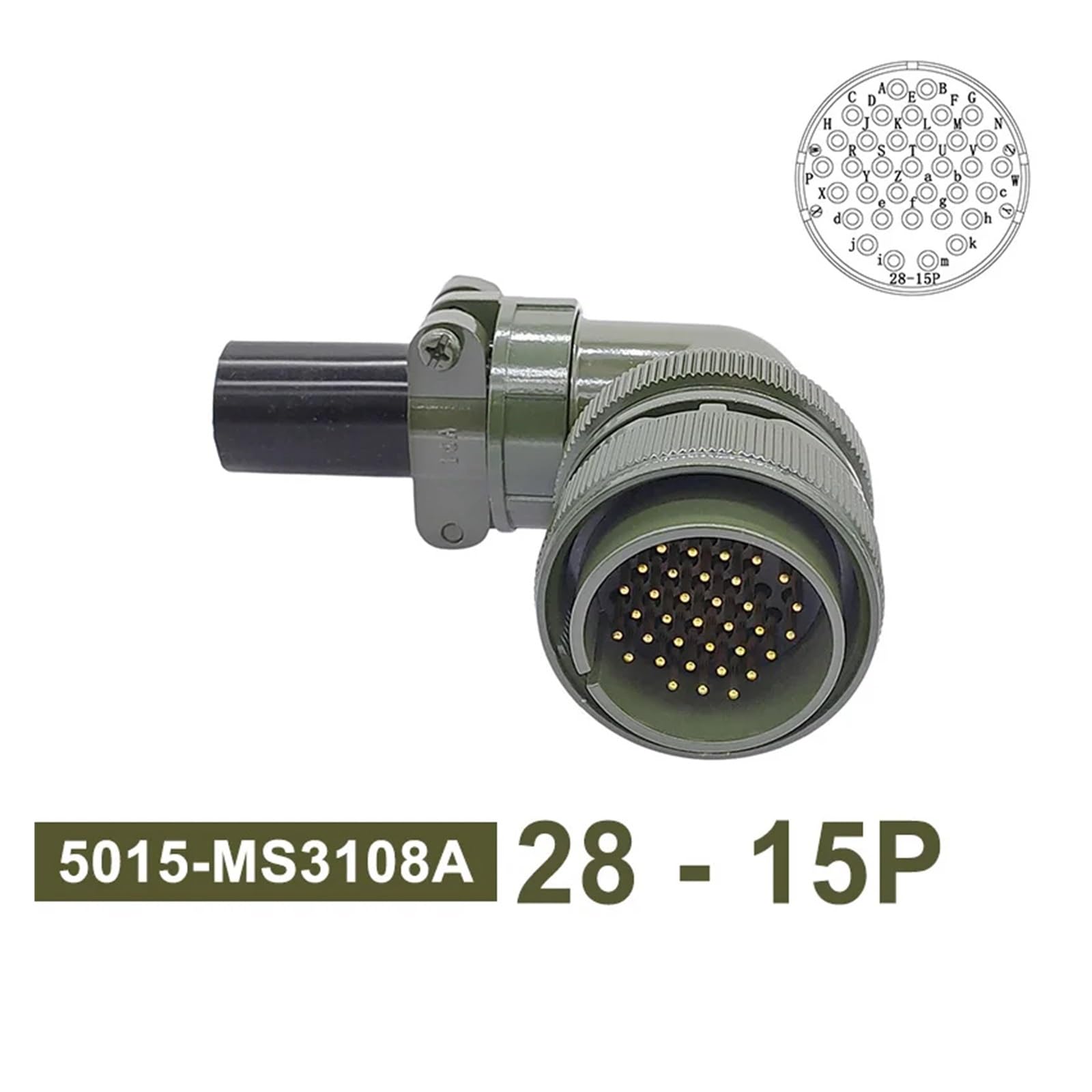 Connecteur circulaire MIL STD 5015 - Spécification Connecteur étanche for utilisation radio et diffusion 1 pièce(Head 3108 28-15p)