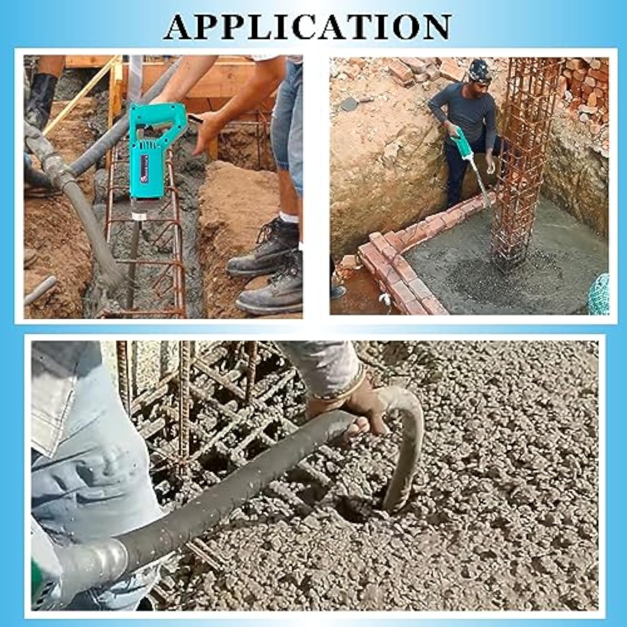 1250-WATT Concrete Vibrator Machine
