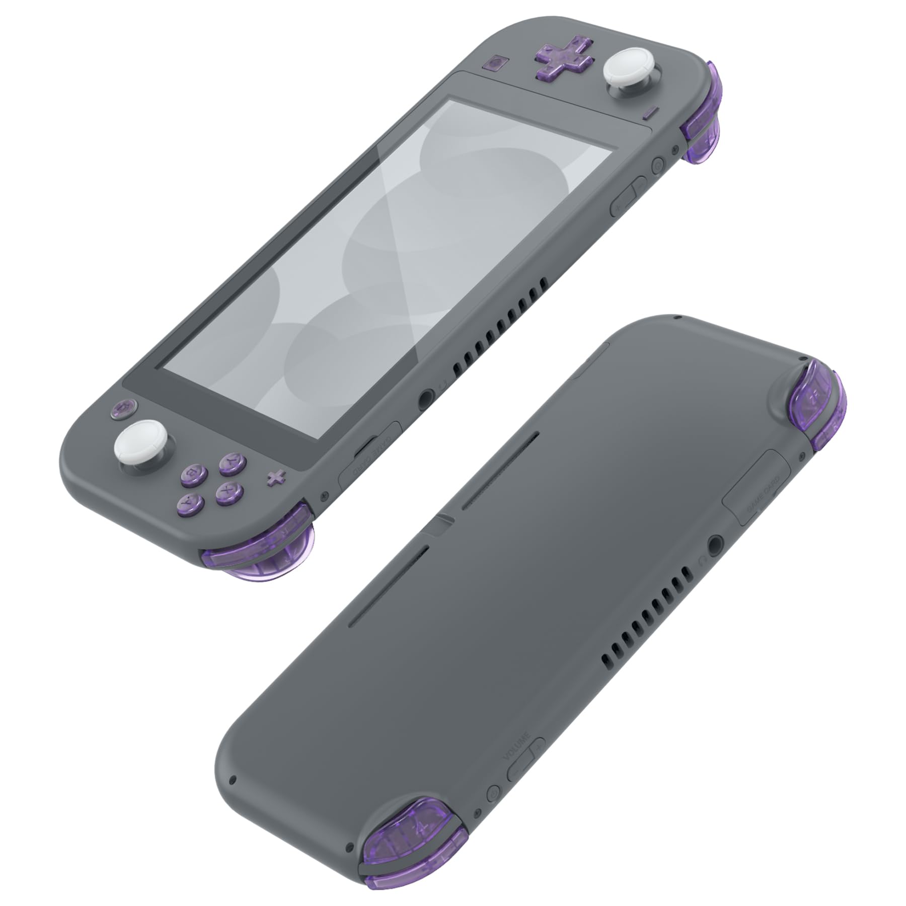 Amazon.com: eXtremeRate Clear Atomic Purple Replacement ABXY Home