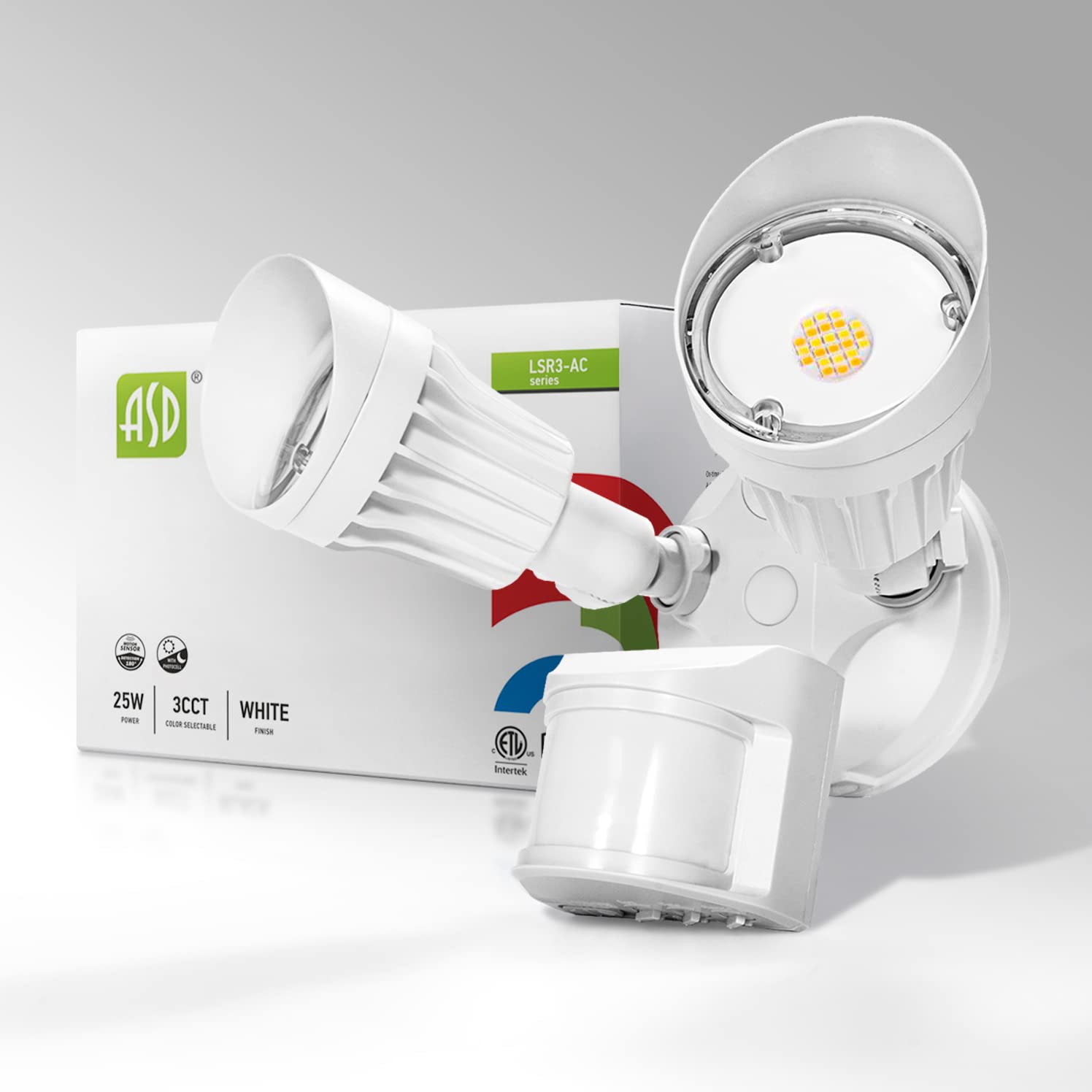 Amazon.com: ASD 25W 2300LM LED Outdoor Security Light Motion Sensor ...