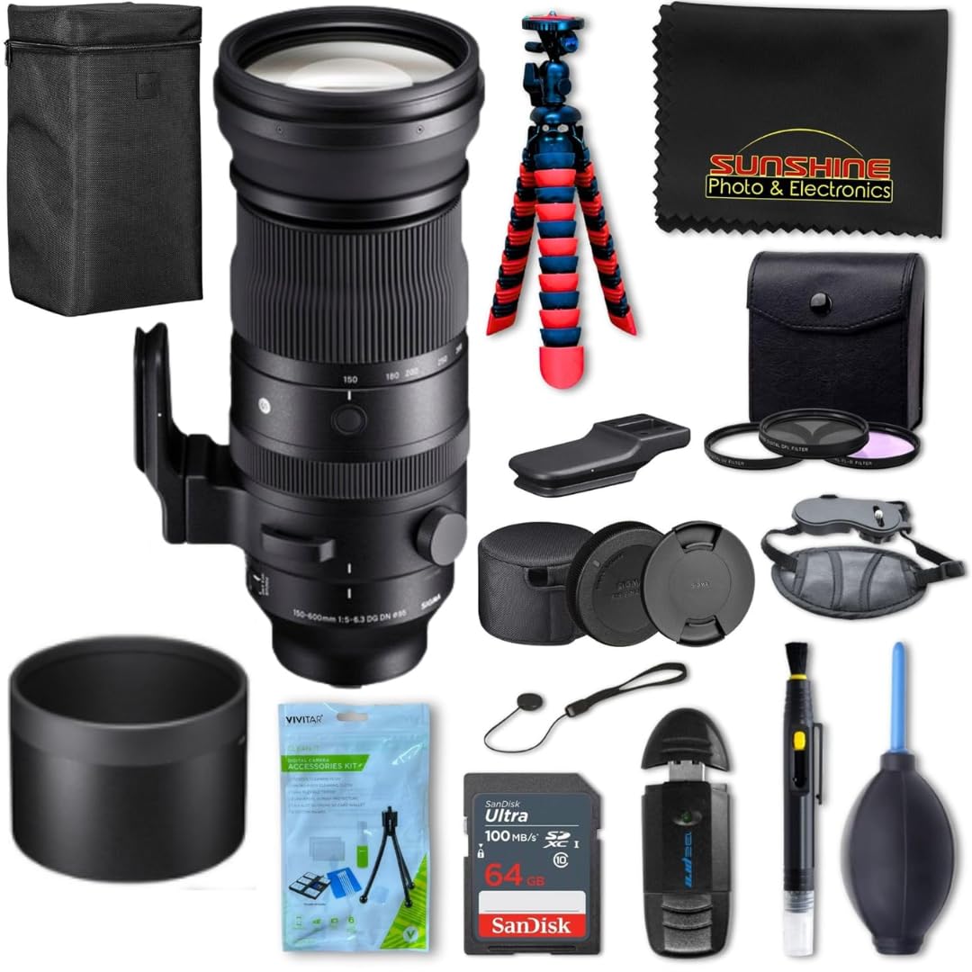 SIGMA 150-600mm F5-6.3 SA→Eマウント Amazon.com : Sigma 150-600mm f5-6.3 DG DN OS Sports Lens for Sony