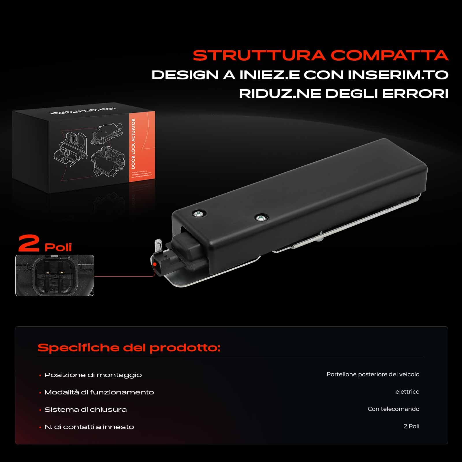 Frankberg Serratura Portellone posteriore Serratura porta Portellone posteriore Compatibile con Discovery III L319 Discovery III Van L319 Replace# FUG500010