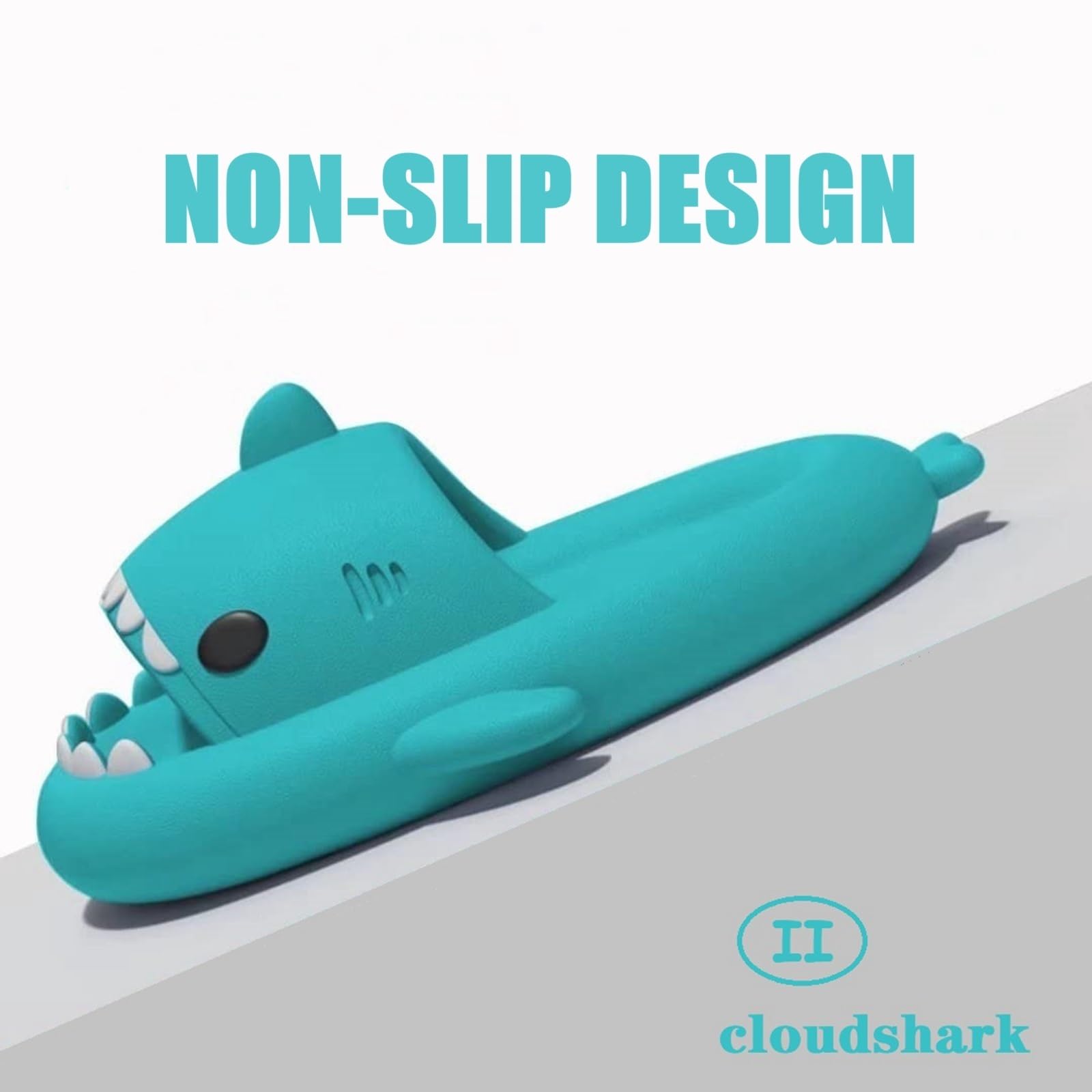 Claquettes Requin Femme Homme Shark Slippers Chaussons Requin Confortable Tongs Sharky Slides Unisexe Taille EU 36-47