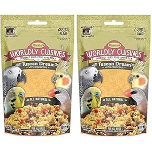 Higgins 2 Pack of Worldly Cuisines Tuscan Dream Bird Treat, 2 Ounces Each