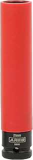 ARES 59046 – 1/2-Inch Drive 21mm Extra Long Non-Marring Impact Lug Nut Socket - Protective Sleeve and Insert Prevents Damage to Wheels and Lugs – 150mm Length for Extended Coverage