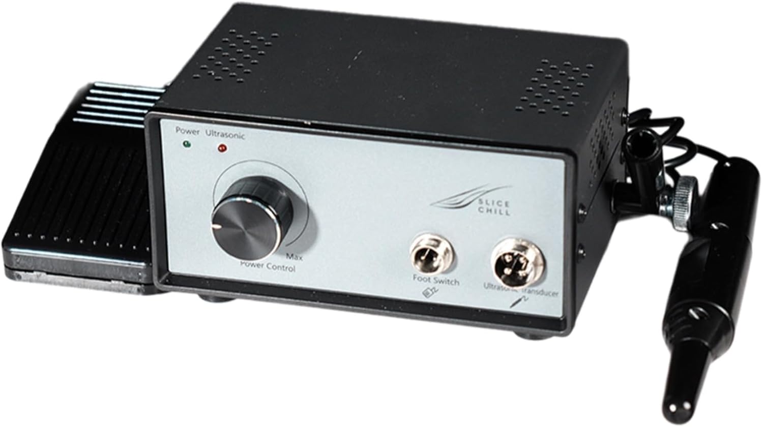 40W Handheld Ultrasonic Cutter with 12 Blades & Foot Switch - Electric DIY Cutting & Carving Tool for Acrylic, Wood, Leather, Resin, 3D Prints & Carbon Fiber