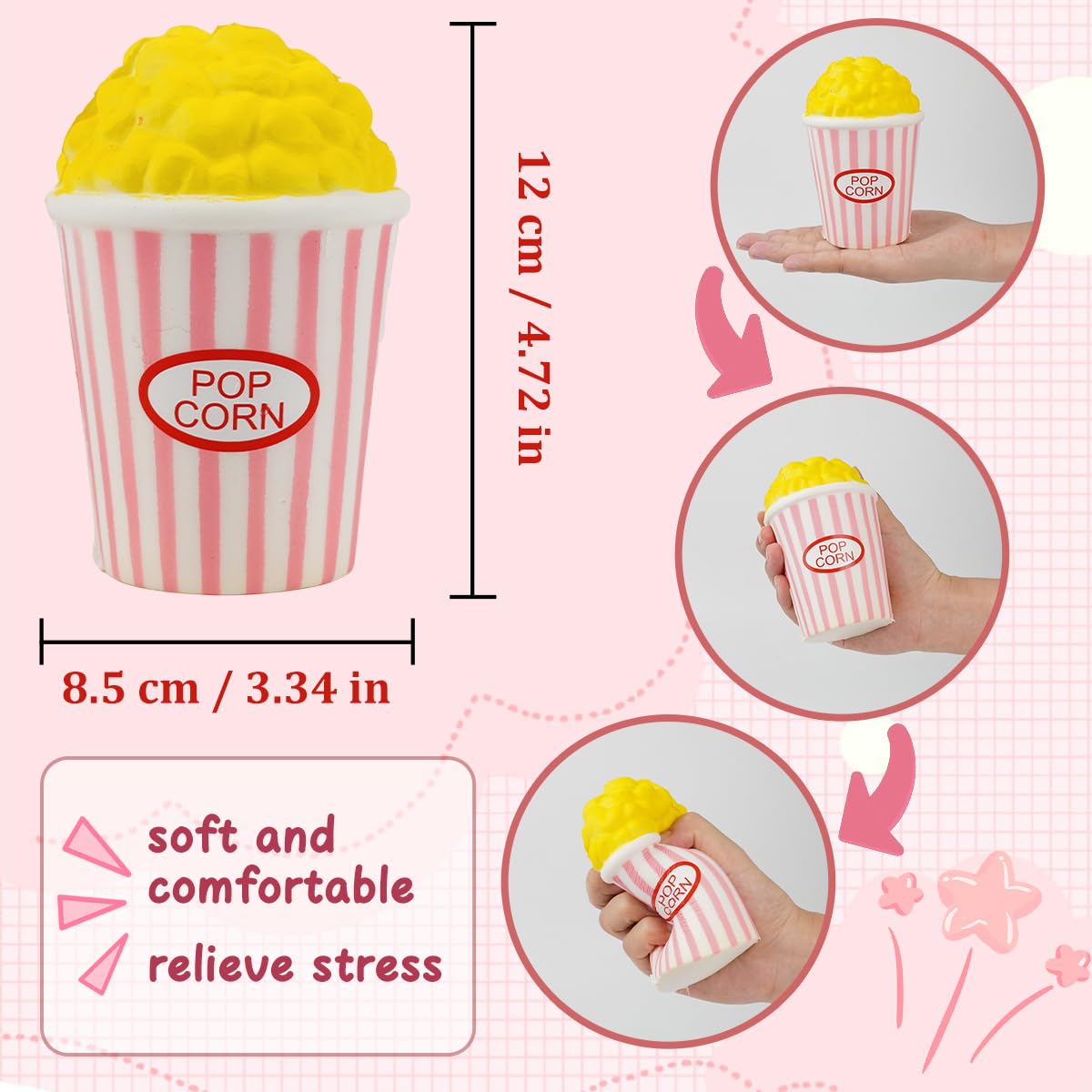 4 sztuki zabawek z płynami do jedzenia, antystresowe zabawki Squishy, Kawaii miękkie zabawki sensoryczne Fidget, powolne wzrastanie, zabawki sensoryczne, antystresowe zabawki Fidget dla dziewcząt i