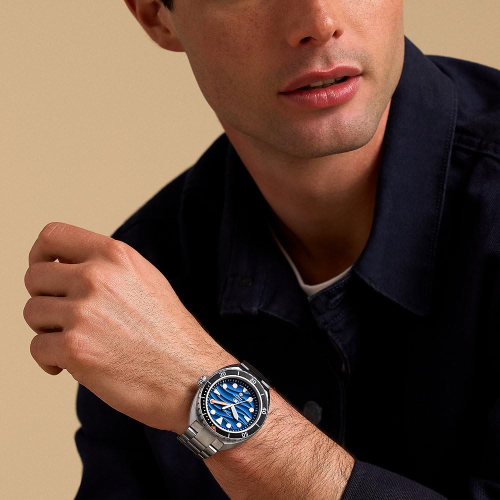Fossil Orologio Breaker da uomo, movimento al quarzo a tre lancette con data e cinturino in acciaio inossidabile o silicone