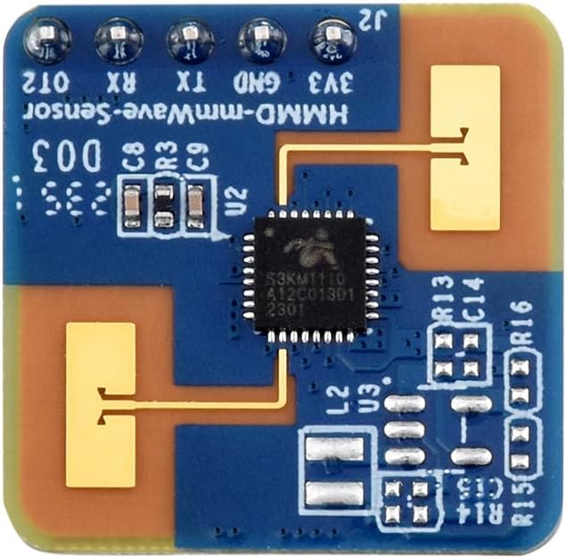 Human Micro-Motion Detection MmWave Sensor, 24GHz MmWave Radar, Based On S3KM1110, Adopts Frequency Modulated Continuous Wave (FMCW) Technology, Compact Size and Easy Integration