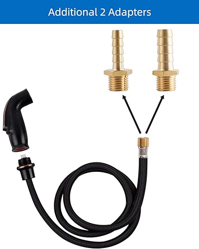 Vista 16 de Pulverizador lateral para fregadero de cocina con conector lateral rápido compatible con el rociador de grifo Moen, accesorio rociador de grifo