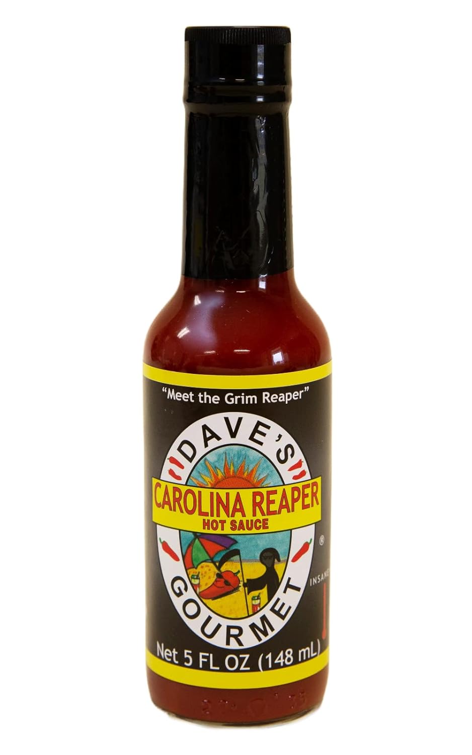 Dave's Gourmet Carolina Reaper Hot Sauce (5 FL OZ, Pack Of 6)