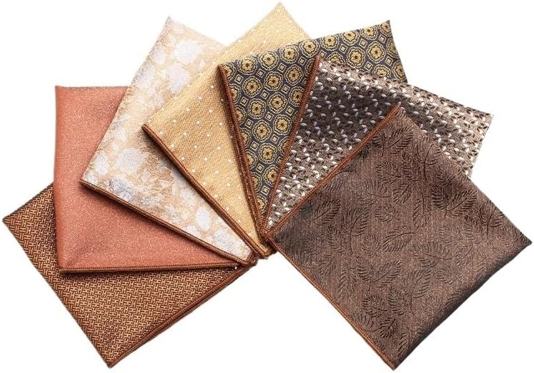 Men's Business Suit Chest Scarf Polyester Silk Pocket Square British Vintage Handkerchief