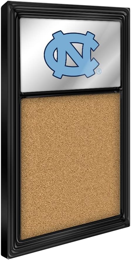 The Fan Brand NCAA North Carolina Tar Heels - Mirrored Cork Note Board - Sports Team Bar Sign Décor: Home, Dorm, Garage, Office, Fan Cave