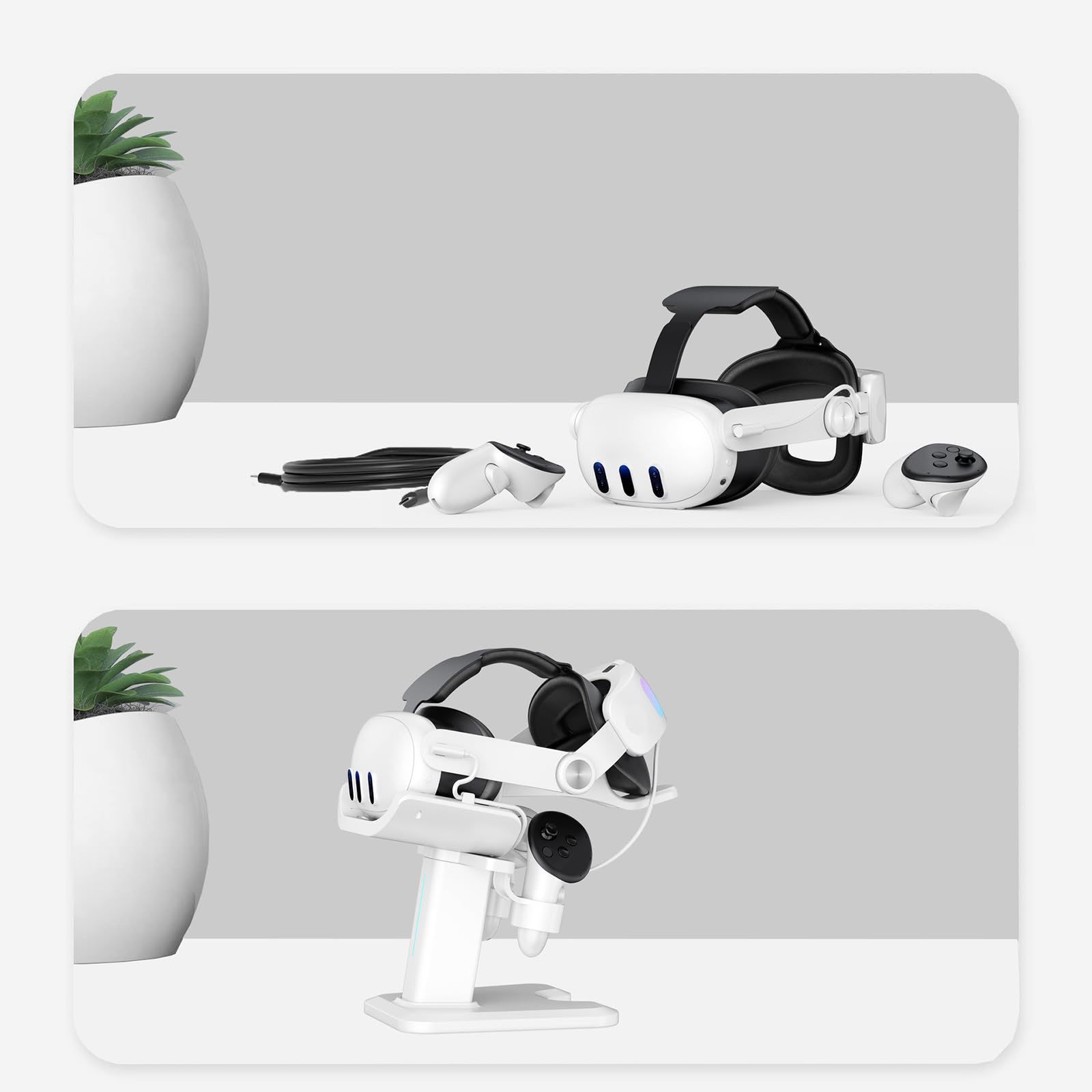 De Chargement Casque pour Quest3 D'accessoires Contrôleurs Accessoires Jeu Chargeur Casque
