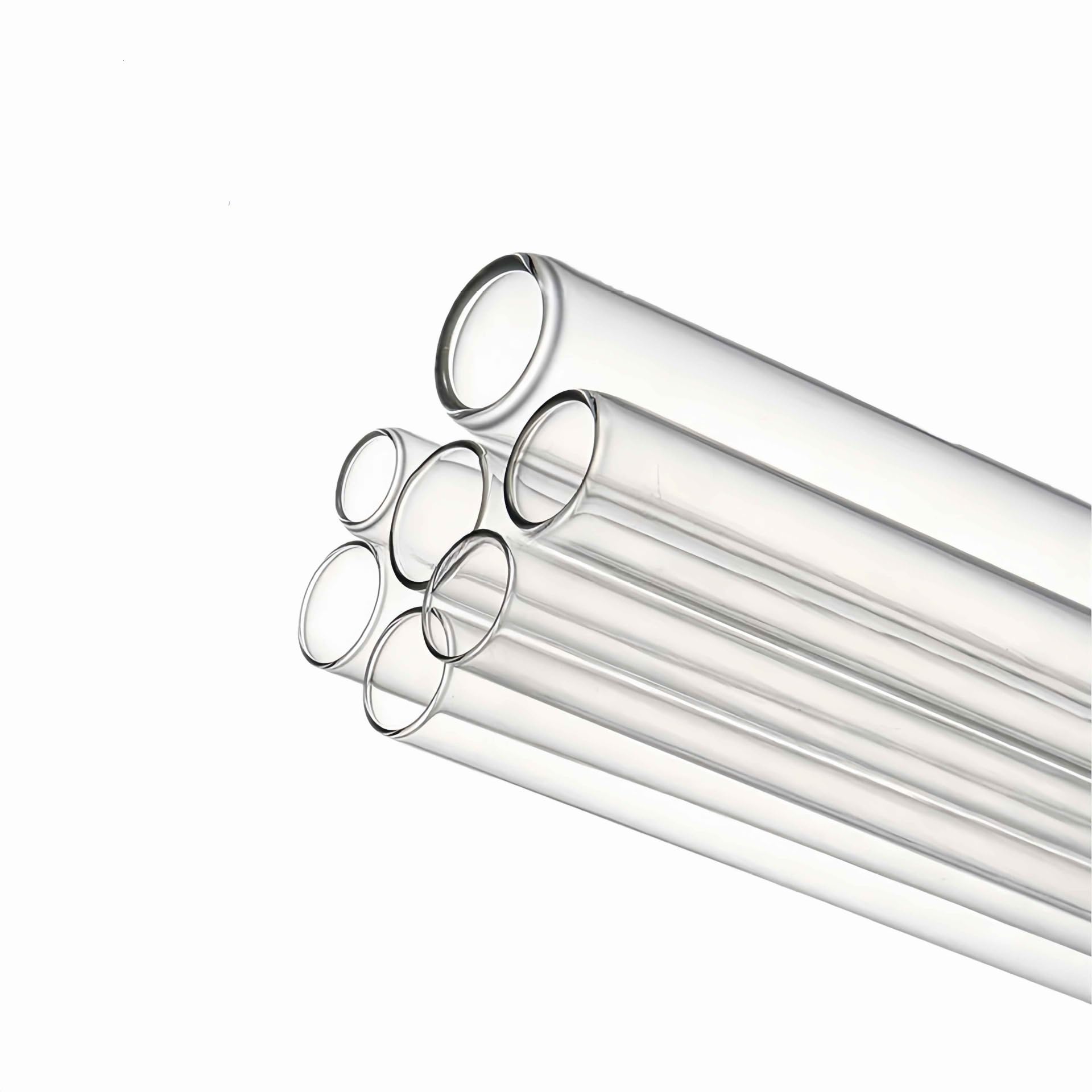 1 Pieza Tubo Vidrio Cuarzo Transparente 200-600Mm 44Mm Resistente Temp | Tubo de vidrio(44x2x250mm)
