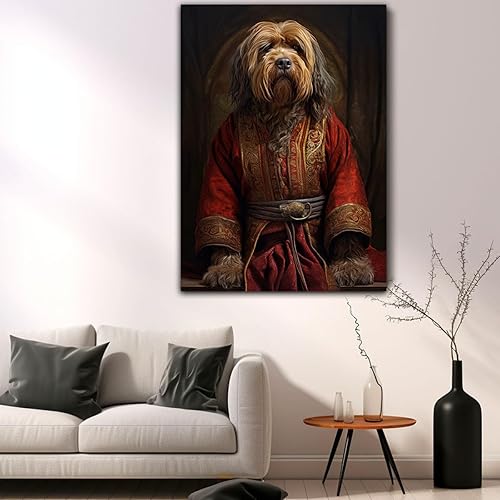 Miniatura 640 de Thuan Chow Chow Retrato de mascota con disfraz real de perro en un disfraz retrato de perro con vestimenta Retrato medieval de mascota retrato