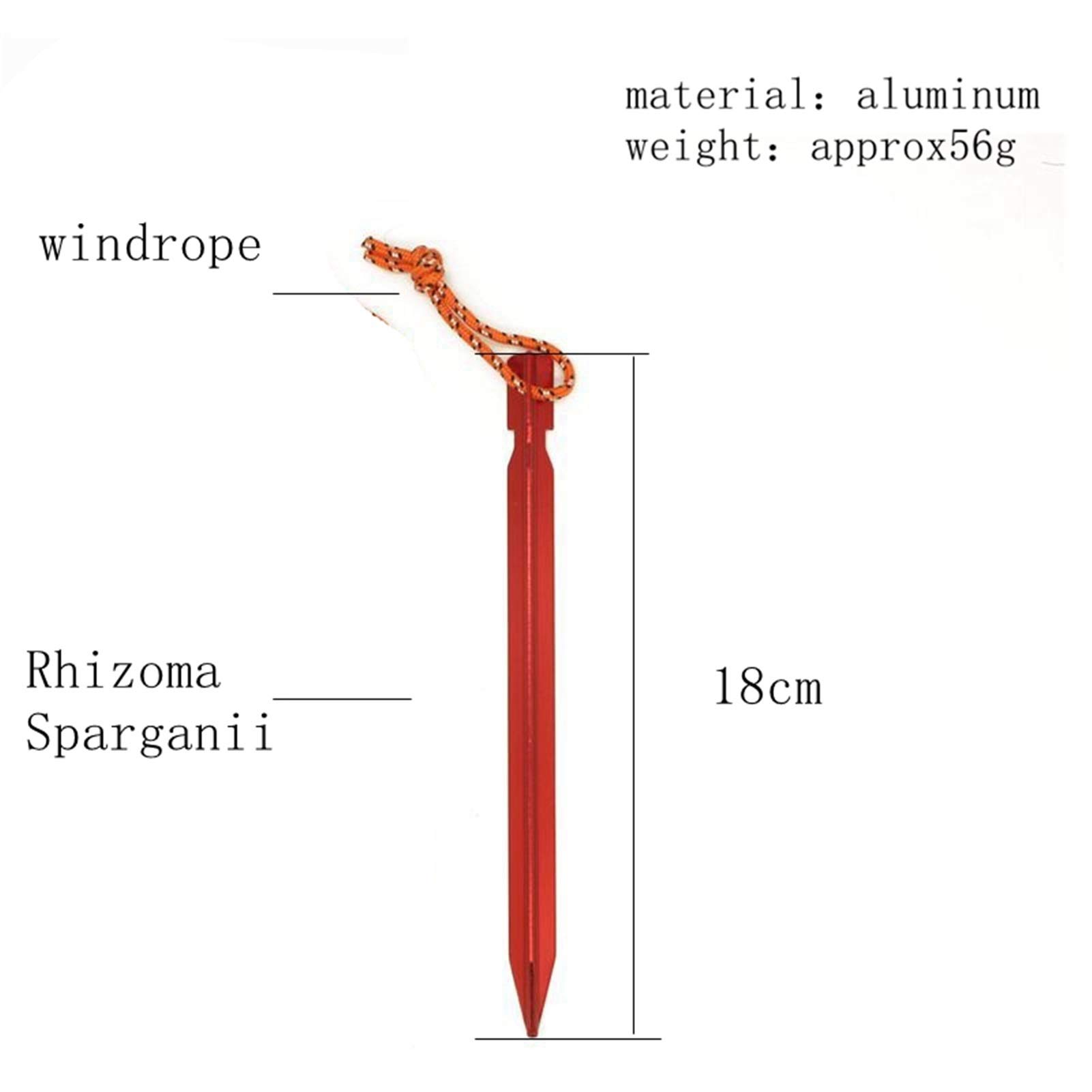 10 szt. 18 cm namiot zewnętrzny lina do gwoździ sprzęt biwakowy akcesoria kempingowe kołek do namiotu do uprawiania turystyki pieszej (kolor: A) (rozmiar: A) (czarny, złoty, srebrny C)
