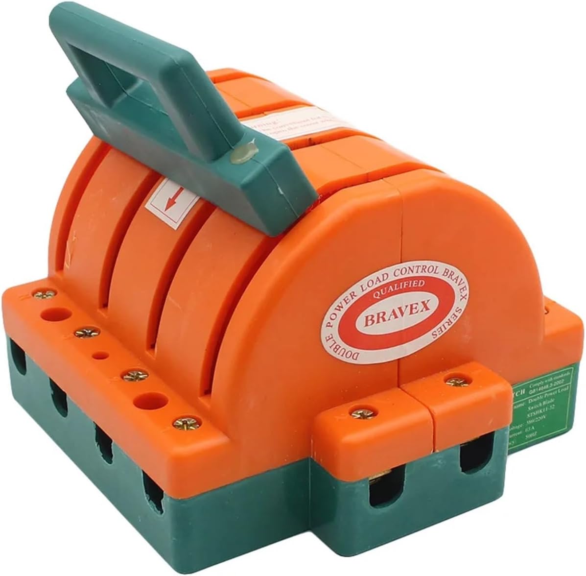 GUMMMY 4P Knife Switch 32A 63A 100A 160A 225A Two-Phase Knife Switch high Power 220V Double Throw Disconnector (Color : 4P 225A)