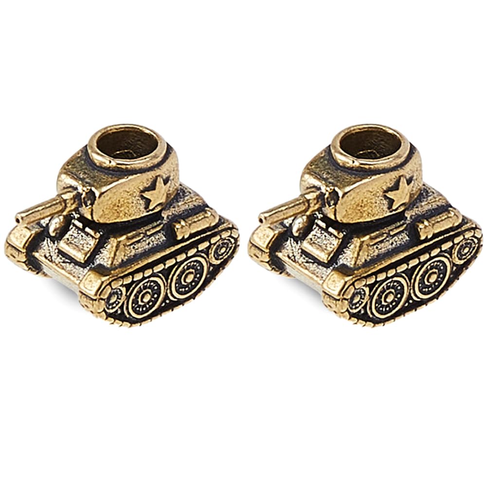 Trou 5mm perles de barbe laiton pour fixer facilement une lanière de couteau de poche EDC