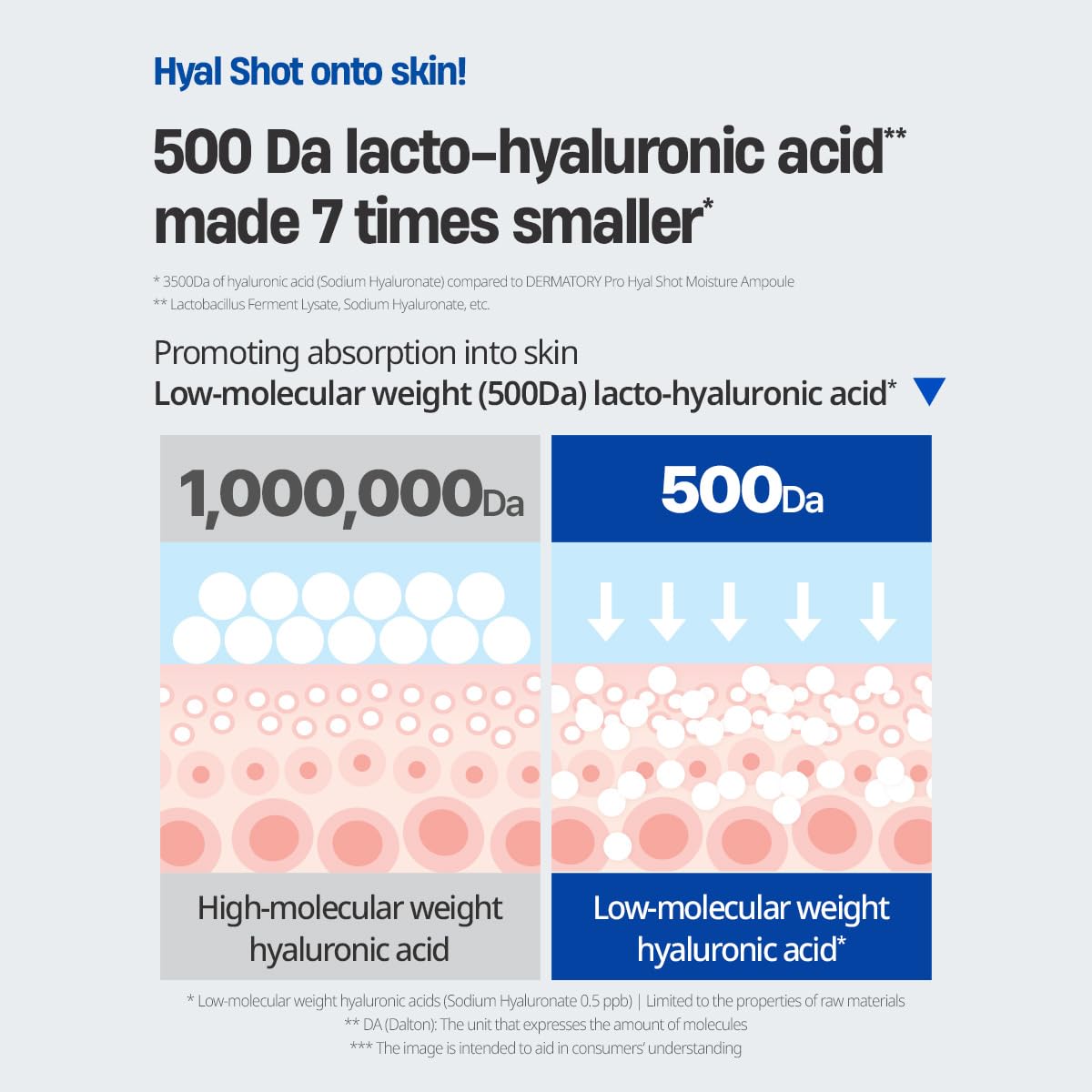 DERMATORY Hyal Shot Barrier Cream Ampoule B5, Hyaluronic Acid Serum for Face, Hydrating & Plumping & Firming Milky Moisturizer, Gentle Formula for Sensitive, Korean Skincare, 1.69 fl. oz. - Image 5