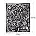 Jeteven Wall Hanging Tapestry, Black Gothic Bohemian Tapestry Home Decor for Bedroom Aesthetic, Wall Décor Living Room Dorm Decor, Beach Towels Picnic Mat (65''x58 inch/165x148cm)